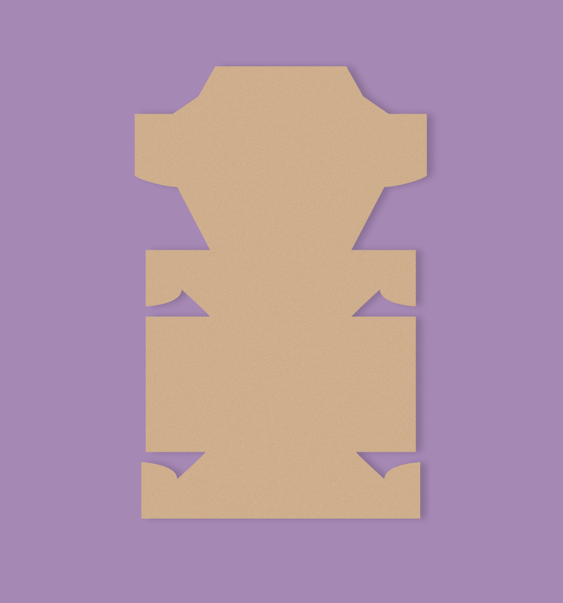 Kraft Burger Box - 6x5.5x4"