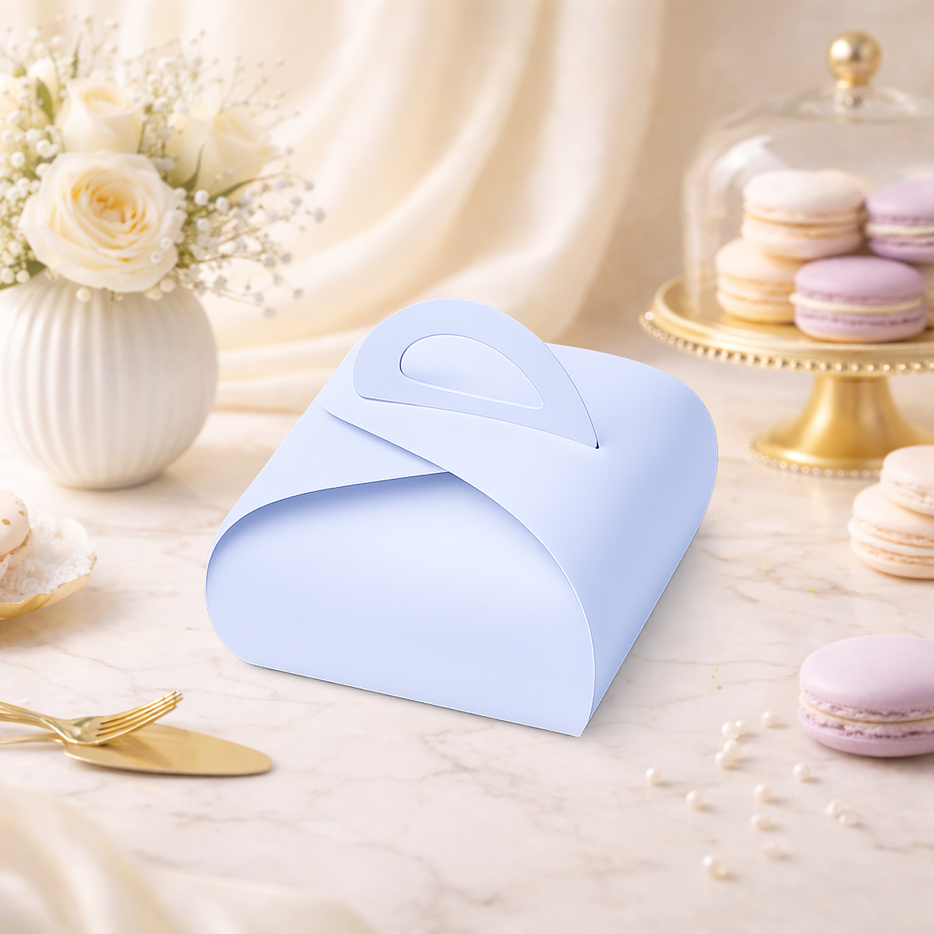 Dome Cake Box with Handle - 8 x 8 x 5