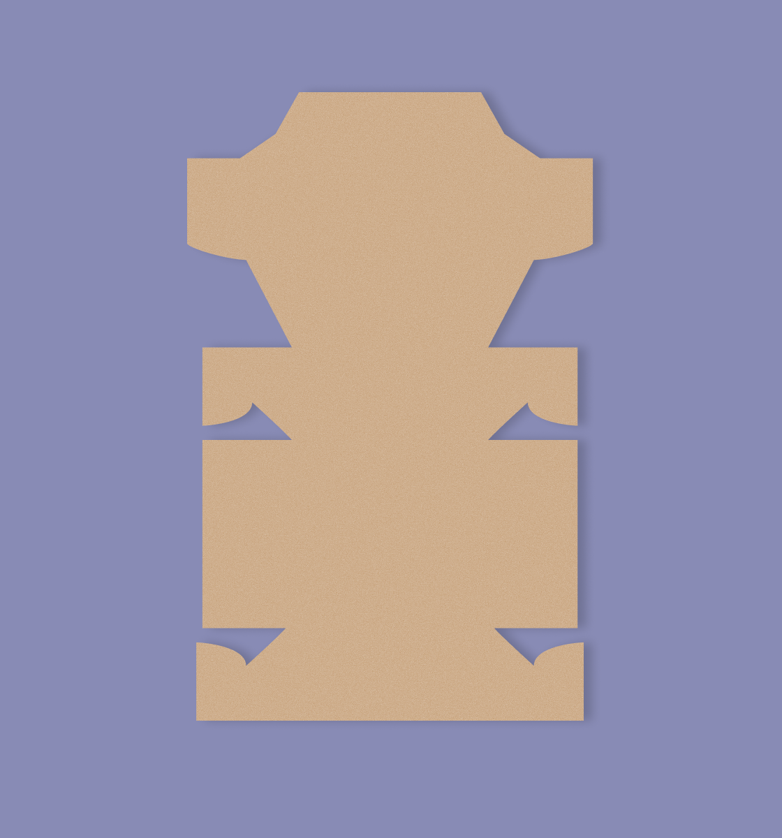 Kraft Burger Box - 5.5x4.5x3
