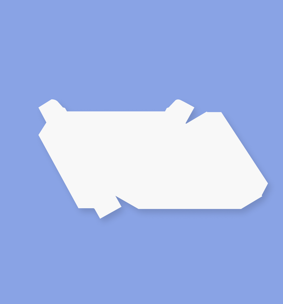 Sandwich Triangle Box-White