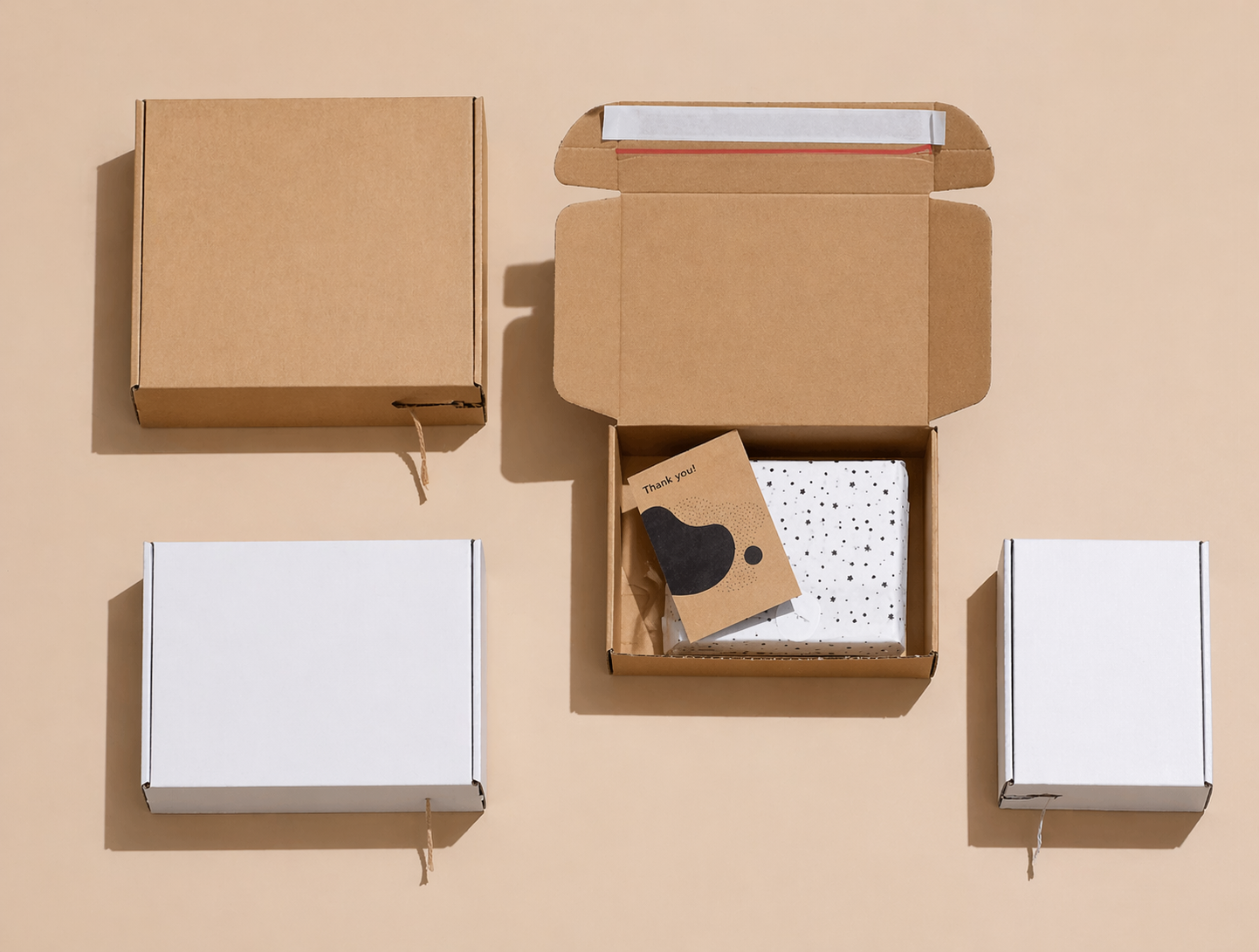Plain Kraft Mailer Box (10 x 7 x 3.5)