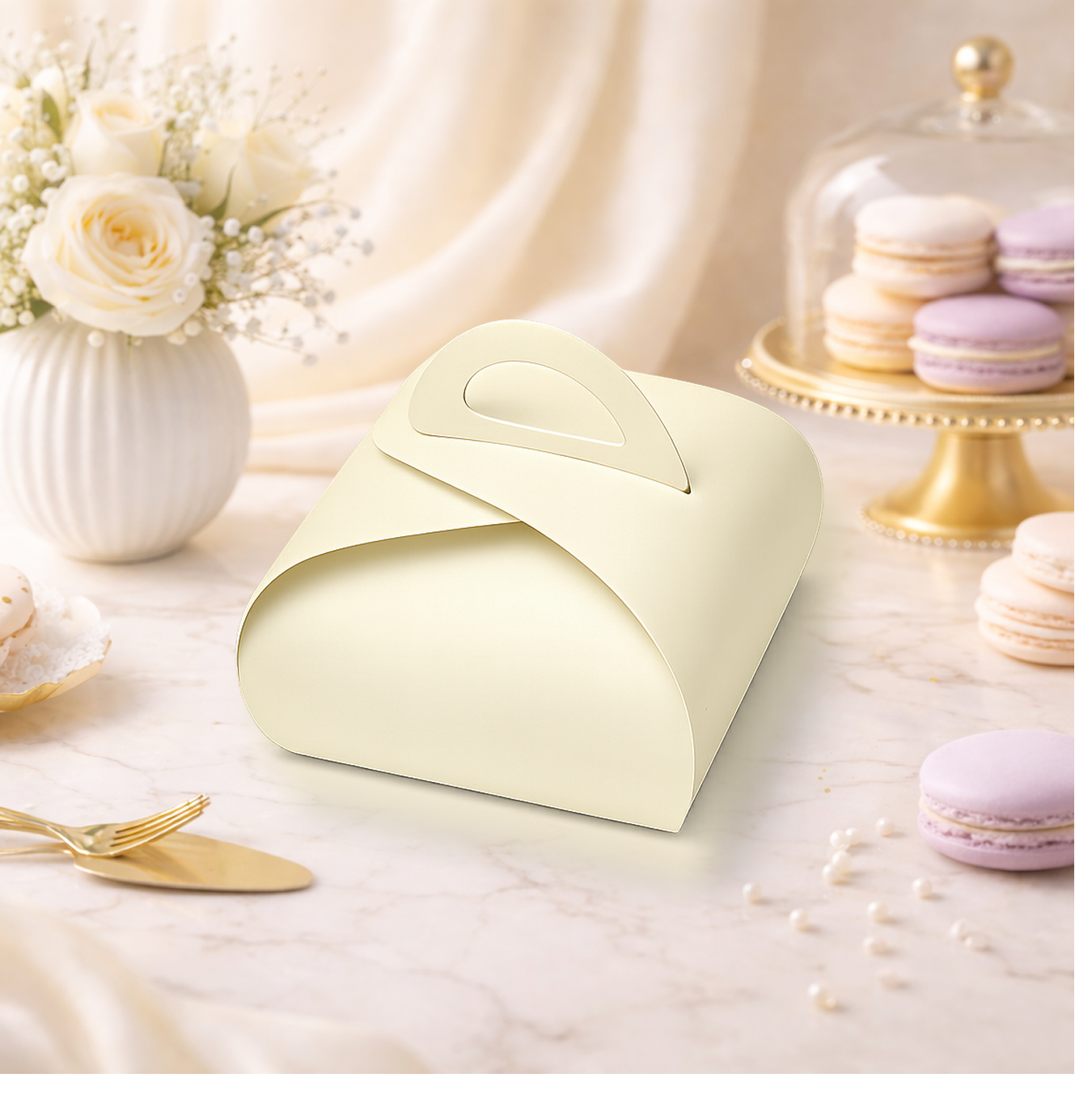 Dome Cake Box with Handle - 8 x 8 x 5