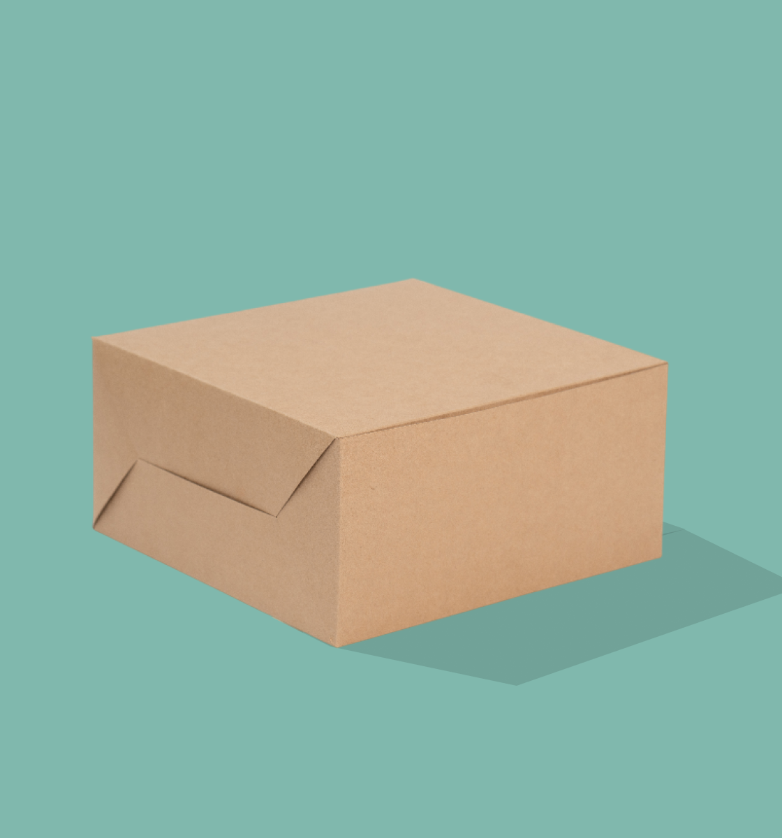 Kraft Cake Box - 7 x 7 x 4