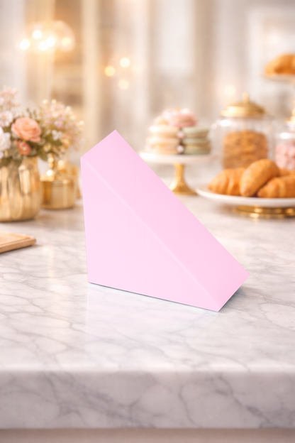 Sandwich Triangle Box-White