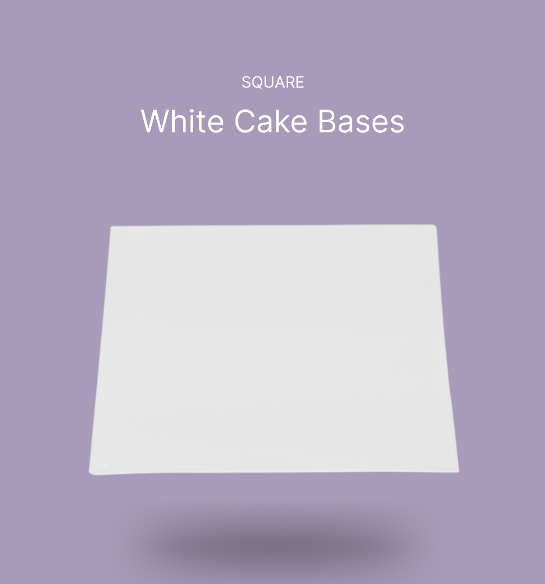 Square White Cake Bases