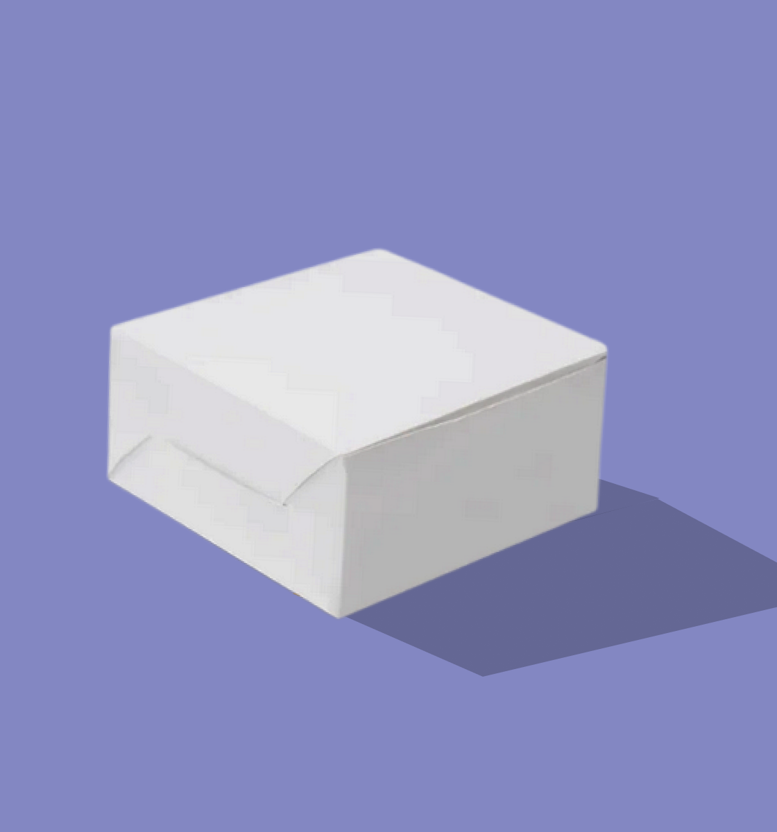 White Cupcake Box For 4pcs